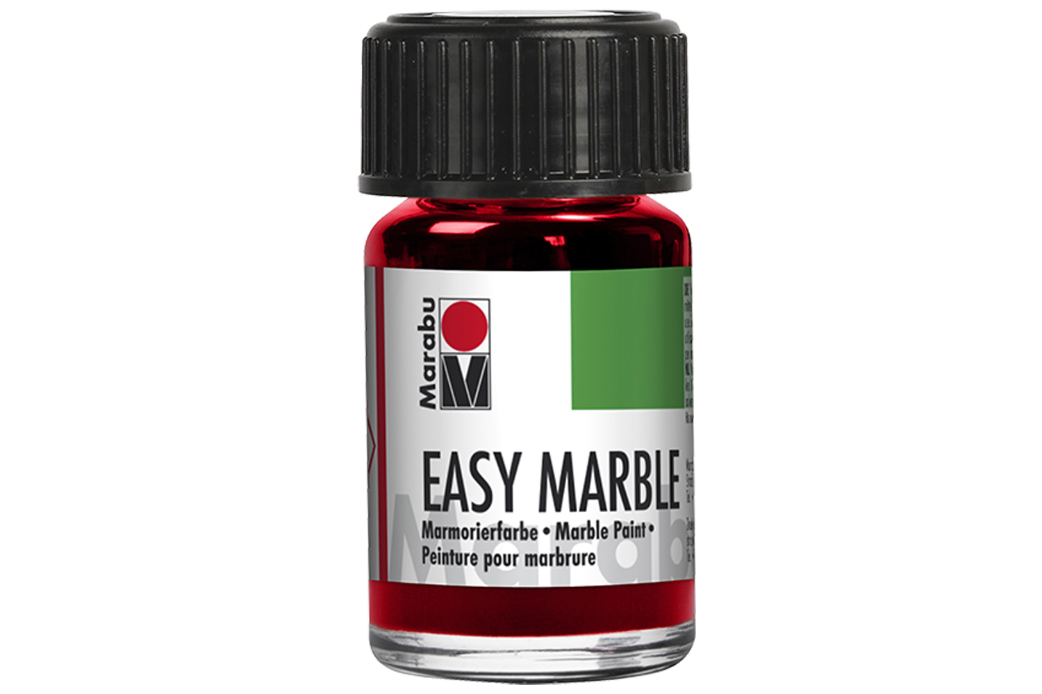 Marabu, Easy Marble Kolay Ebru Boyası (Kiraz Kırmızısı, 15 ml, MA-130539031)