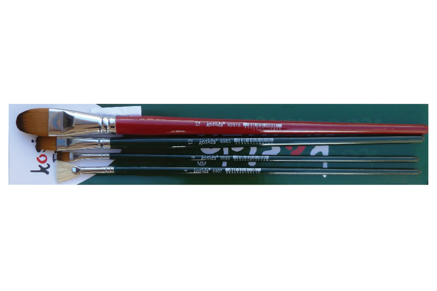 Kosida, OIL Set Kedi Dili Yelpaze Yassı Uçlu (4 adet, KF-OILSET)