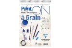 Clairfontaine, Paint-on a Grain Start Çizim A4 Blok Üstten Spiralli - Tekli (200 gr, 21x29,7 cm, 20 yaprak)