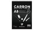 Clairfontaine, Carbon Çizim Blok A5 Üstten Spiralli - Tekli (120 gr, 20 yaprak)
