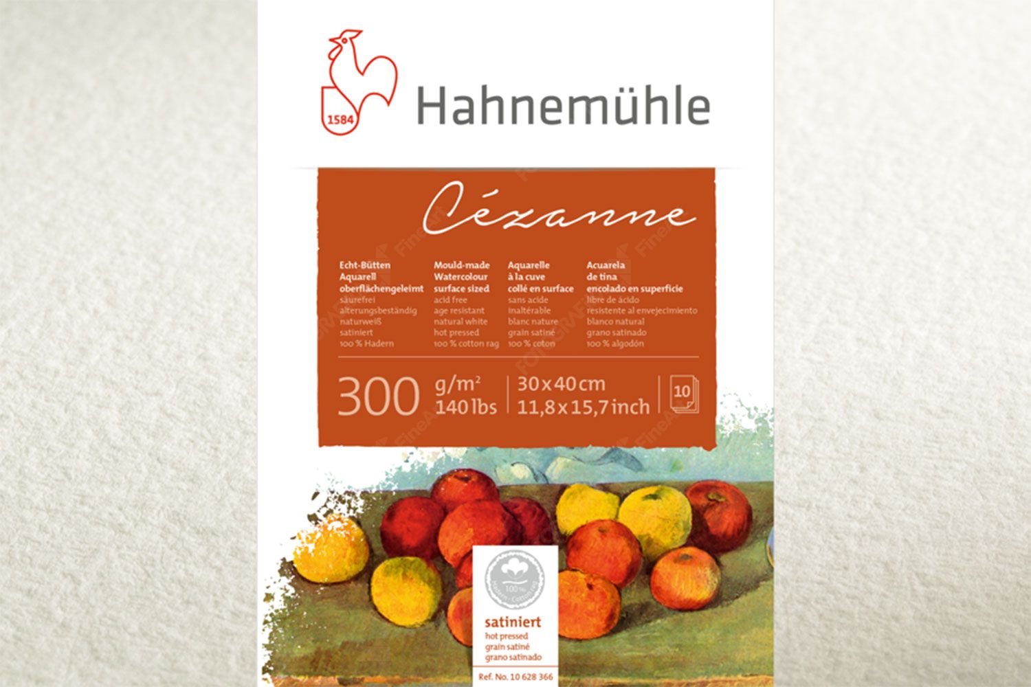 Hahnemühle, Cezanne 300 gsm - Cold Pressed - Blok (10 yaprak)